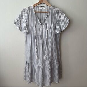 Madewell Blue and White Striped Dress